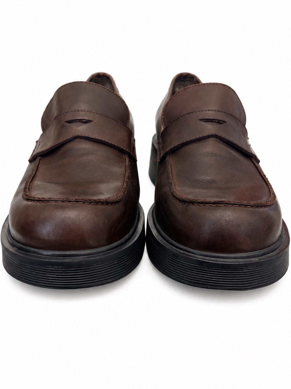 Nine West Brown Leather Penny Loafers